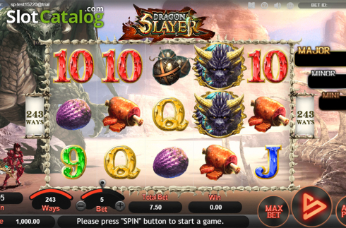 Скрин2. Dragon Slayer (SimplePlay) слот