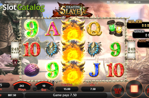 Скрин4. Dragon Slayer (SimplePlay) слот