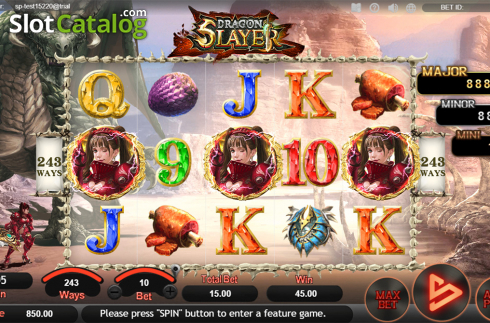 Скрин5. Dragon Slayer (SimplePlay) слот
