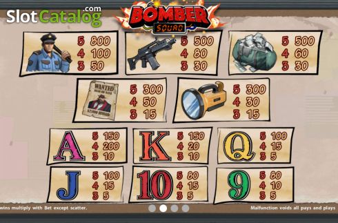 Скрин7. Bomber Squad слот