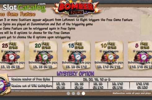 Скрин9. Bomber Squad слот