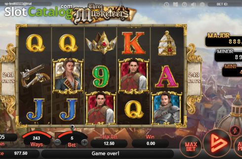 Скрин2. Three Musketeers (SimplePlay) слот