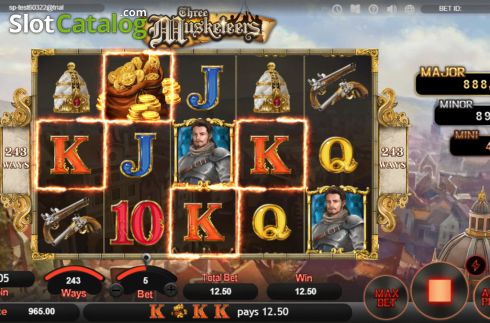 Скрин3. Three Musketeers (SimplePlay) слот