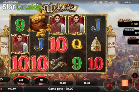 Скрин4. Three Musketeers (SimplePlay) слот
