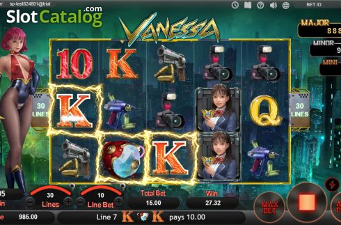 Скрин3. Vanessa слот
