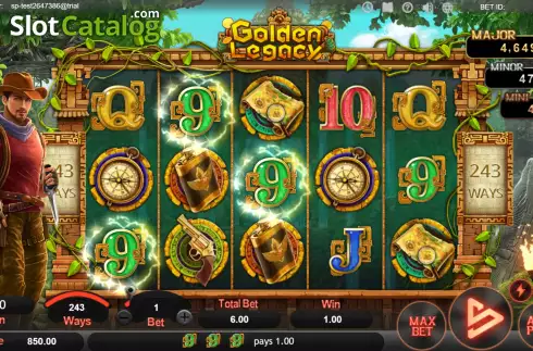 Скрин3. Golden Legacy (SimplePlay) слот