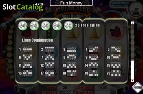 Скрин3. Motor Slot Speed Machine слот