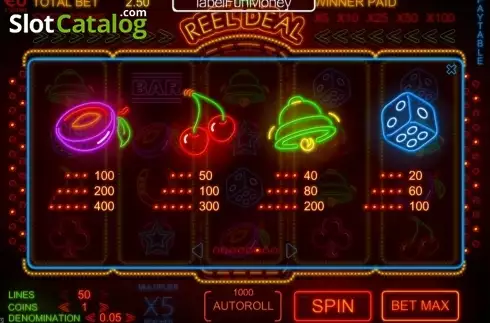 Скрин3. The Reel Deal слот