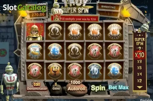 Скрин6. Troy Super Spin слот
