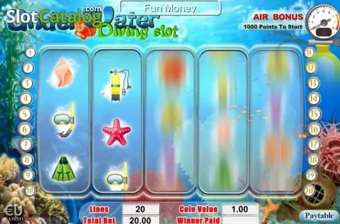 Скрин5. Under Water Diving Slot слот