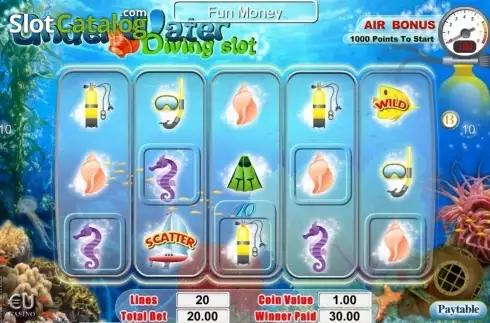 Скрин6. Under Water Diving Slot слот