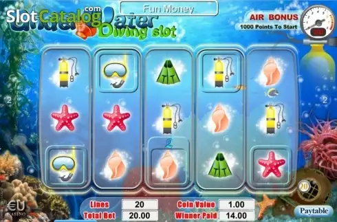 Скрин7. Under Water Diving Slot слот