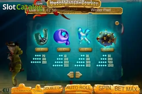 Скрин3. Underwater Cowboy слот
