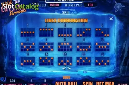 Скрин4. Wild Crystal Arrows слот