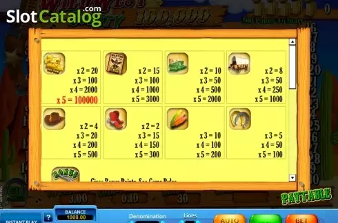 Скрин3. Wild West Bounty (SkillOnNet) слот