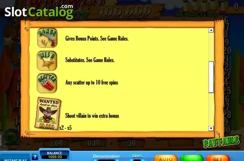 Скрин4. Wild West Bounty (SkillOnNet) слот