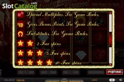 Скрин8. Lady Luck (SkillOnNet) слот