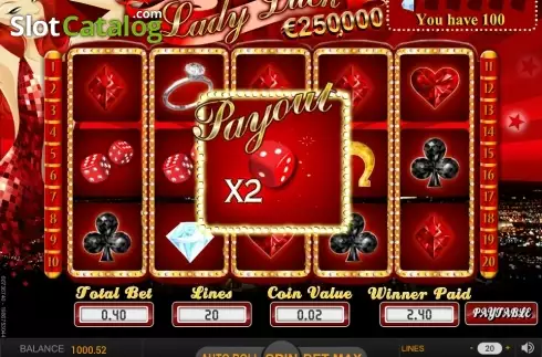 Скрин5. Lady Luck (SkillOnNet) слот