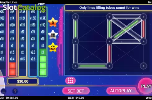 Скрин4. 10/20: Galactic Lines слот