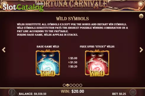 Скрин6. Fortuna Carnivàle слот
