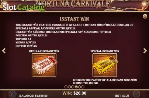 Скрин8. Fortuna Carnivàle слот