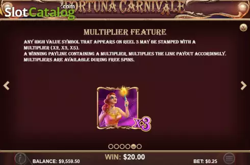Скрин9. Fortuna Carnivàle слот