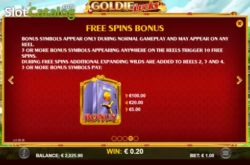 Скрин9. Goldie Lucks слот