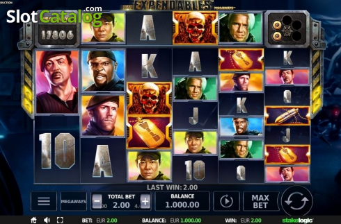Скрин3. Expendables Megaways слот