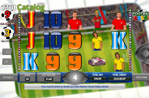 Скрин3. Football Crazy слот