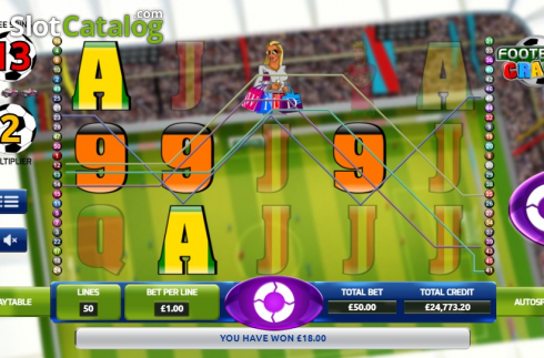 Скрин6. Football Crazy слот