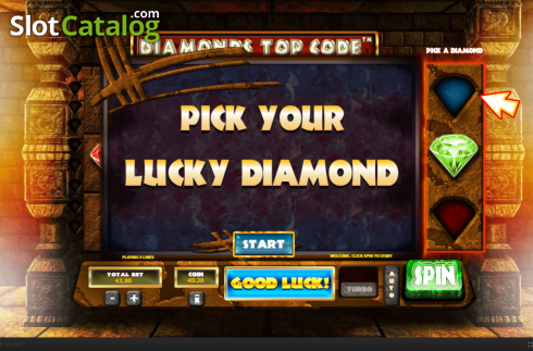 Скрин3. Diamonds Top Code слот