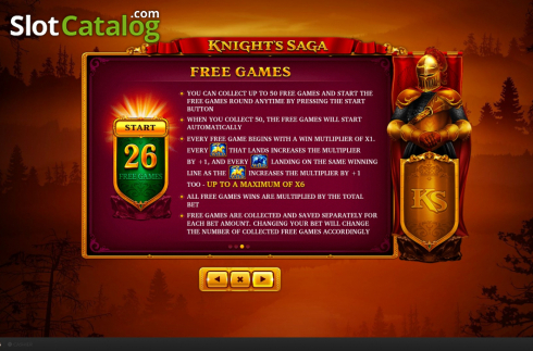 Скрин8. Knight's Saga слот