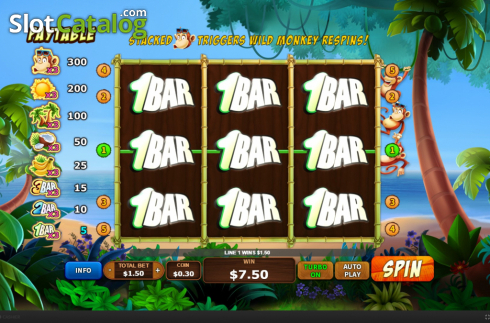 Скрин5. Triple Monkey (Skywind Group) слот
