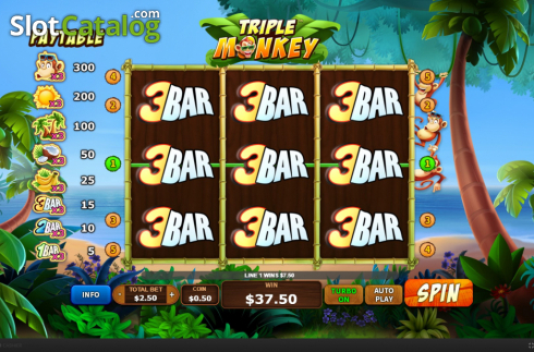 Скрин6. Triple Monkey (Skywind Group) слот