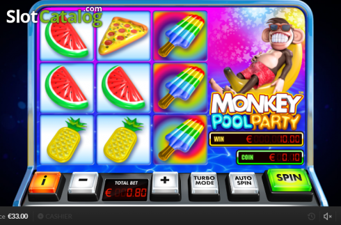 Скрин6. Monkey Pool Party слот