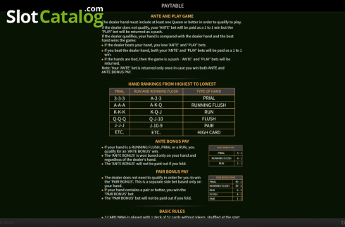 Скрин7. 3 Card Brag (Skywind Group) слот