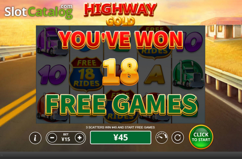 Скрин5. Highway Gold слот