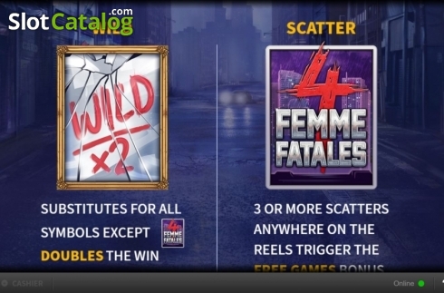 Скрин6. Four Femme Fatales слот