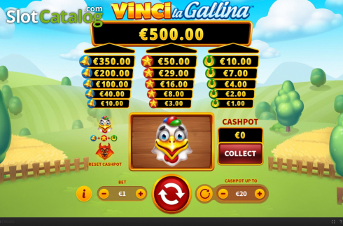 Скрин2. Vinci La Gallina слот