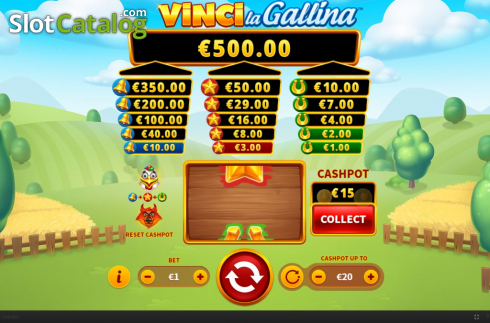 Скрин4. Vinci La Gallina слот