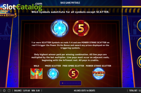 Скрин5. Power Strike Egyptian Riches слот