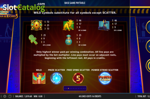 Скрин6. Power Strike Egyptian Riches слот