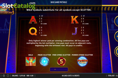 Скрин7. Power Strike Egyptian Riches слот