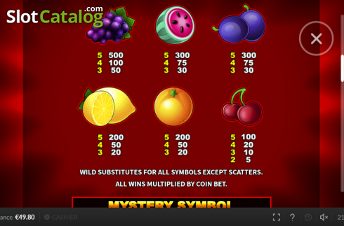 Скрин7. Wicked 777 слот