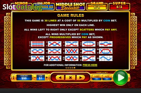 Скрин8. Middle Shot Deluxe слот