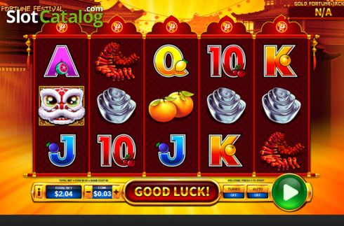 Скрин2. Gold Fortune Festival слот