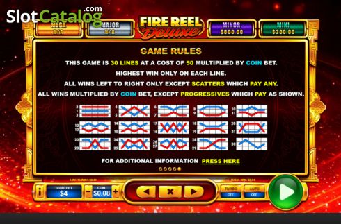 Скрин9. Fire Reel Deluxe слот