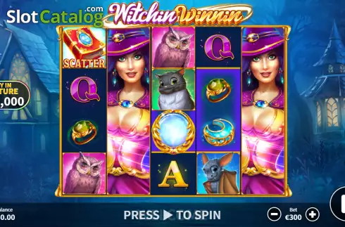 Скрин2. Witchin Winnin слот