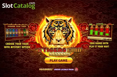 Скрин2. 8 Tigers Gold Megaways слот
