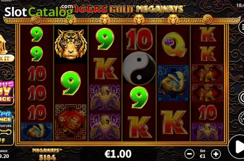 Скрин4. 8 Tigers Gold Megaways слот